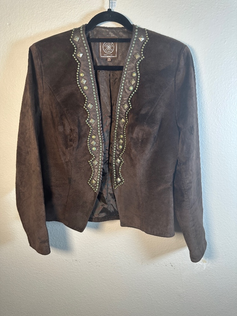 Double D Ranch Dark Brown Suede Jacket